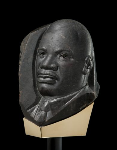 Vasily Konovalenko’s Martin Luther King in Sapphire was sculpted from the world’s largest known black sapphire.