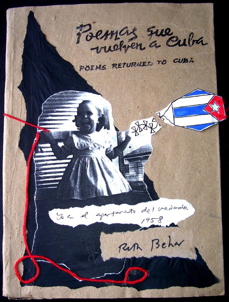 It was Rolando Estévez Jordán’s influence that encouraged Ruth Behar to return to writing poetry. This particular book of poems, written by Behar and bound by Estévez, combines illustration and text to explore the experience of returning to Cuba.