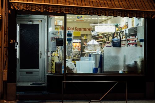 A typical nachtwinkel on Statiestraat (Station Street) at 1 a.m. “We have nothing against night shops,” says a representative of the city council and member of the conservative N-VA (Nieuw-Vlaamse Alliantie), Belgium’s largest political party. “But in some parts of the city there is too high a concentration.” Many night shops, like this one, have struggled to pay the annual “image-lowering” tax and are going out of business.