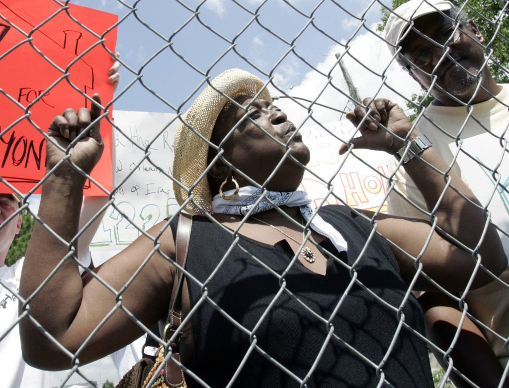 Protests erupted in response to the 2007 vote by the City Council to tear down four major public housing facilities, furthering gentrification and displacing thousands who had called the projects home.