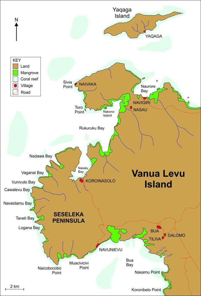 Fiji is an archipelago of over 300 islands in the South Pacific, including Vanua Levu. Recent research on Fiji focuses on the hillforts of the Seseleka Peninsula.