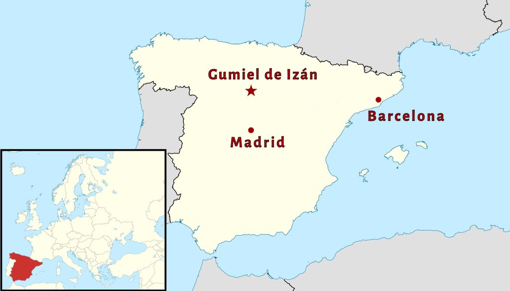 A map of Spain.