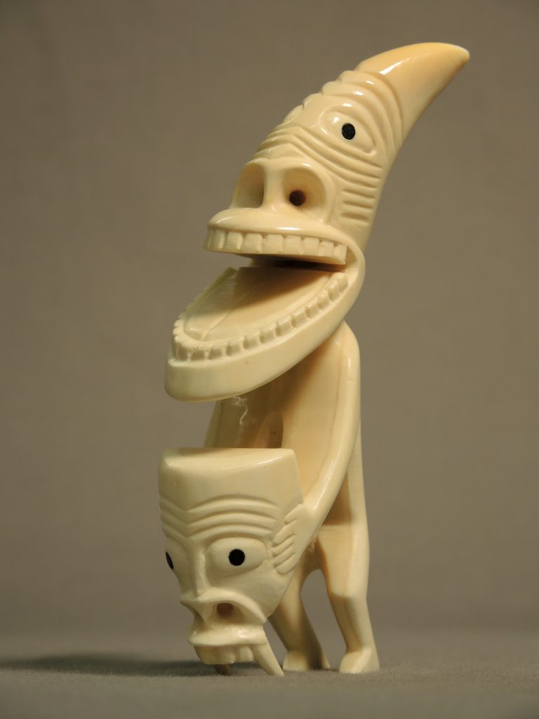 Tupilaq, a malevolent spirit-monster known to Indigenous people in Greenland, can employ different guises in order to wreak vengeance on behalf of its creator.