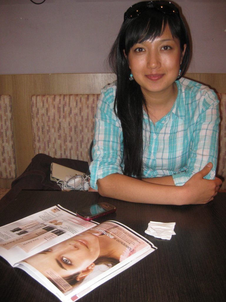 Azel and her friend (pictured here) have found a new sense of purpose by getting involved with Mary Kay.