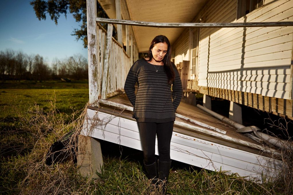 Christine Verdin’s childhood home was damaged by Hurricane Rita in 2005.