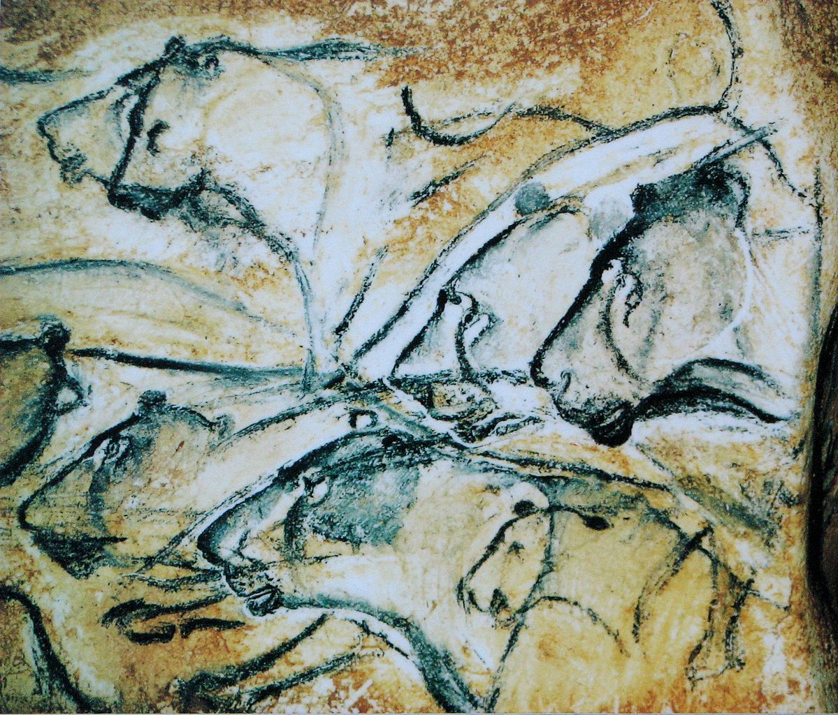 Autism human evolution - Some cave paintings, such as these from Chauvet Cave in southern France, show characteristics that are also commonly expressed by some autistic artists.
