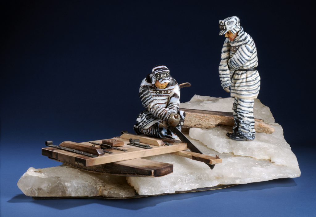 Prison art - “Prisoners,” a sculpture by Vasily Konovalenko, depicts the harsh reality of Soviet labor camps during Joseph Stalin’s rule.