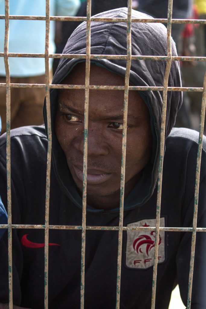 African asylum seekers - A Congolese man awaiting the review of his asylum application lives behind bars at a Spanish detention center.