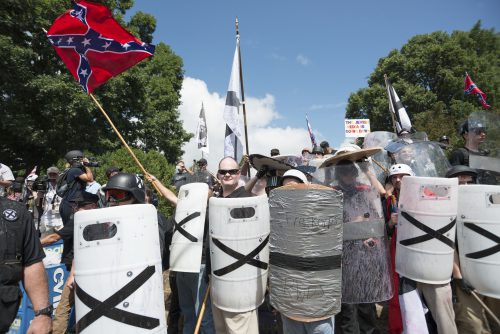 white supremacy - So-called alt-right groups, such as these demonstrators at the “Unite the Right” rally in Charlottesville, Virginia on August 12, 2017, have been emboldened by recent political developments in the U.S.