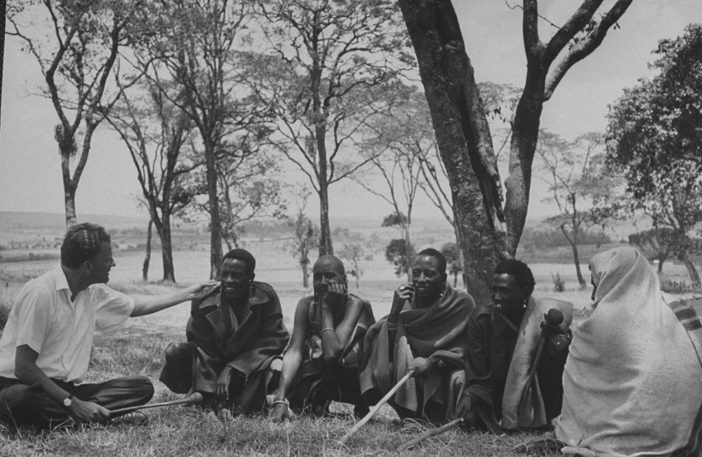 Billy Graham anthropology - In 1960, Billy Graham met with Maasai people while preaching throughout Africa.