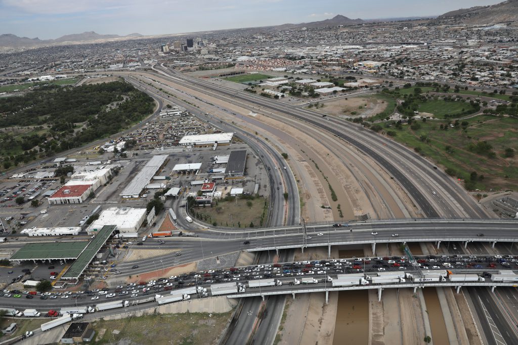 US mexico border culture - The traffic that crosses the Rio Grande near El Paso, Texas, dwarfs the lifeless “river” with its movement and noise.