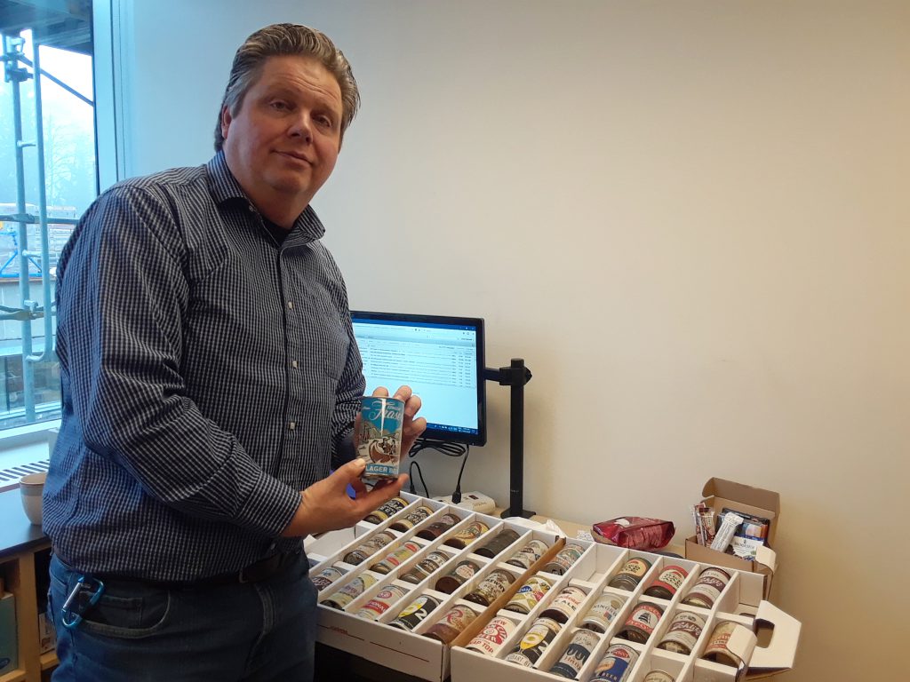 David Maxwell shows his collection to the author in his office at British Columbia’s Simon Fraser University.
