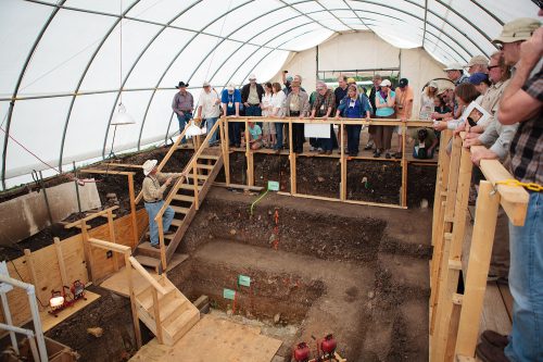 This archaeological dig at the Gault Site allows people to see evidence of human habitation stretching back 15,500 years.