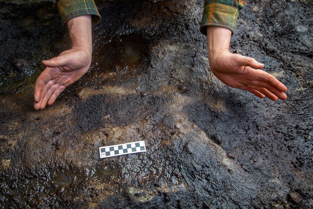 In 2013, researchers found footprints on Calvert Island, British Columbia, dating back to the earliest days of human presence in the Americas.