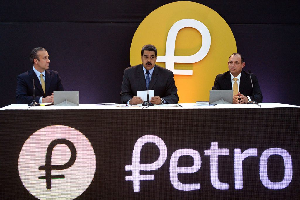 cryptocurrency - On February 20, Venezuelan President Nicolás Maduro (center) announced the launch of “petro,” the country’s oil-backed cryptocurrency.