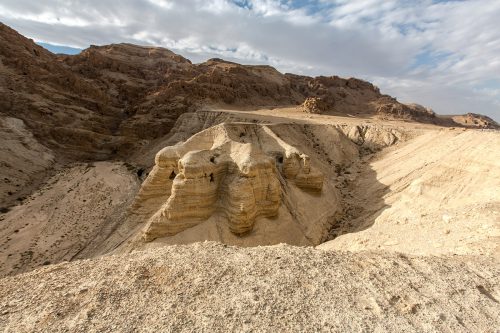 These are the caves where many of the Dead Sea Scrolls were discovered in 1947.