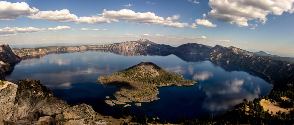 The Klamath people in Oregon passed on a story about the formation of Crater Lake, shown here, for some 7,600 years.