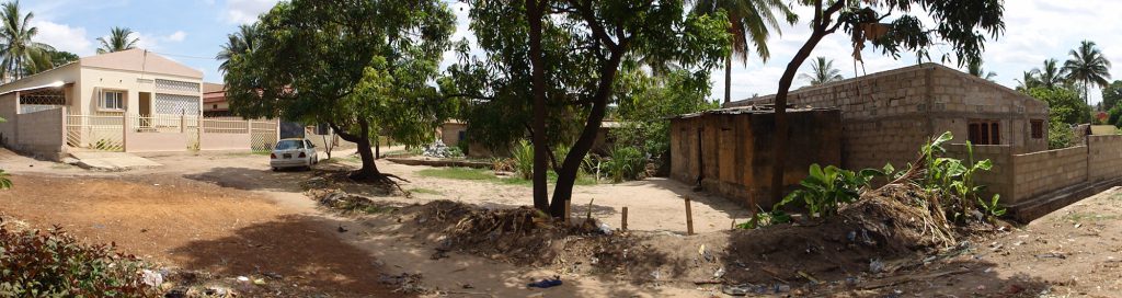 People of different means live side by side in Nampula City, Mozambique.