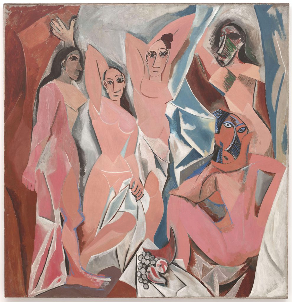 African masks and Iberian sculptures influenced Pablo Picasso’s creation of “Les Demoiselles d'Avignon” (1907).