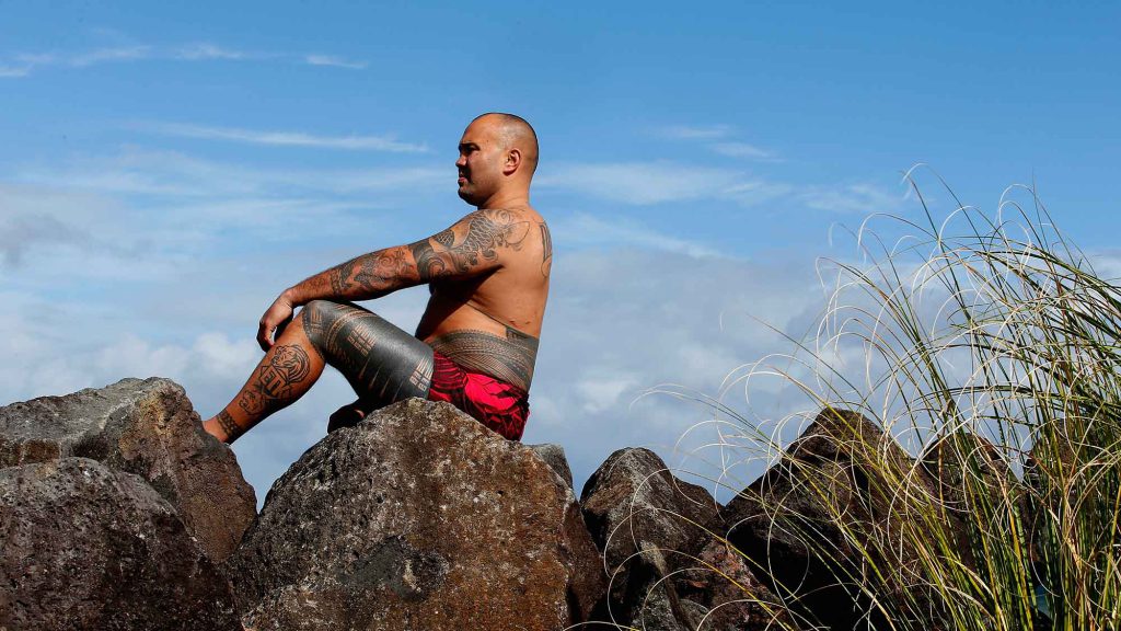Samoan tattoo - In Samoan communities, men traditionally receive a pe’a tattoo from mid-torso to knees as a marker of maturity.