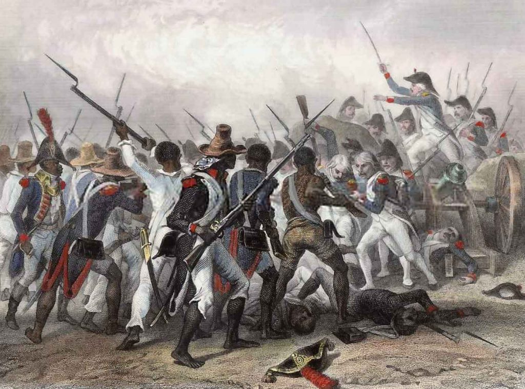 Haitians cast off French colonial rule during the Haitian Revolution (1791–1804) through, in part, the deployment of weaponry.