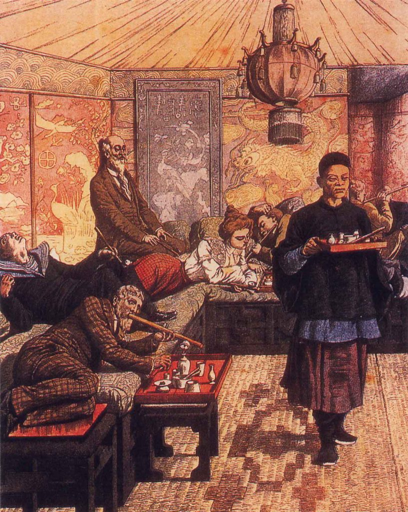 Drug Use - Titled "A New Vice: Opium Dens in France," this 1903 illustration from Le Petit Journal depicts opium as a threat to the morality of Europeans, even though Europeans largely fueled the opium trade in China.