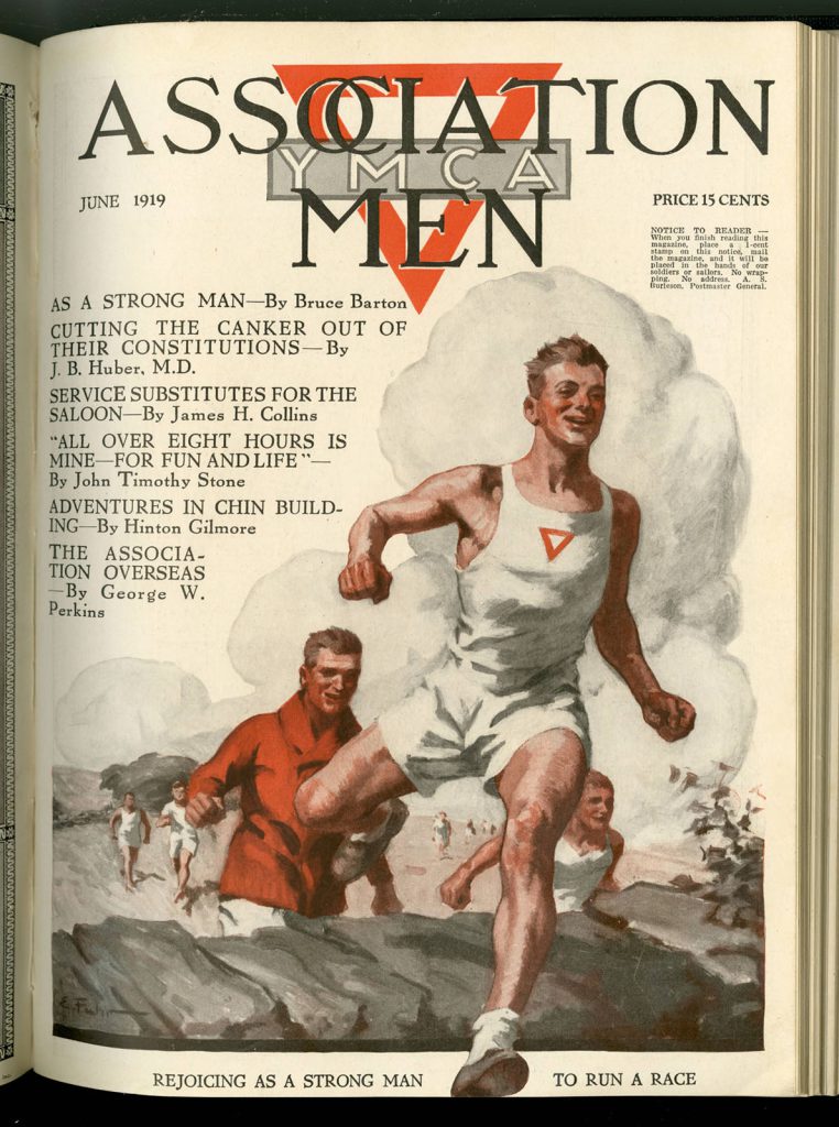 This 1919 Association Men magazine, published by the YMCA, champions muscular Christianity’s ideal of the athletic “strong man.”