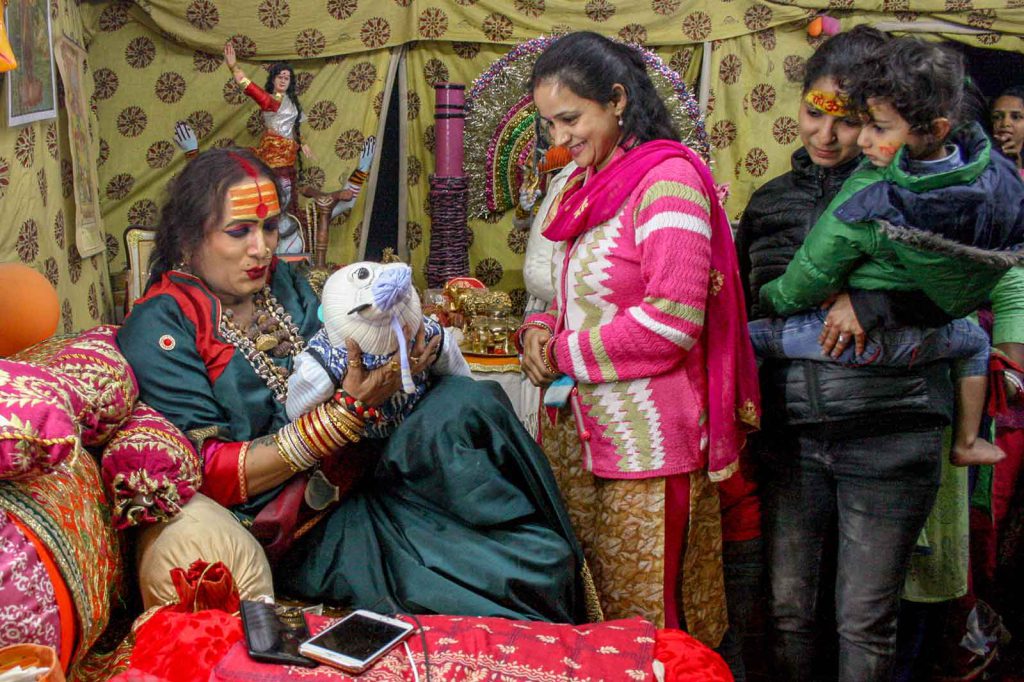 Many people ask hijras to grant their newborn babies good health, since hijras are believed to have a god-given ability to bestow blessings.