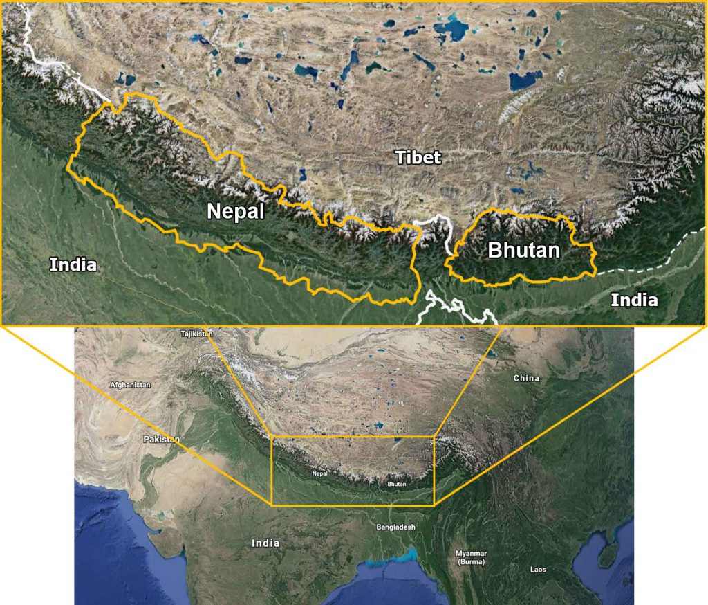 Bhutanese Nepali - Nepal and Bhutan, two nations neighboring Tibet, share a population of individuals who have deep ties to both countries.