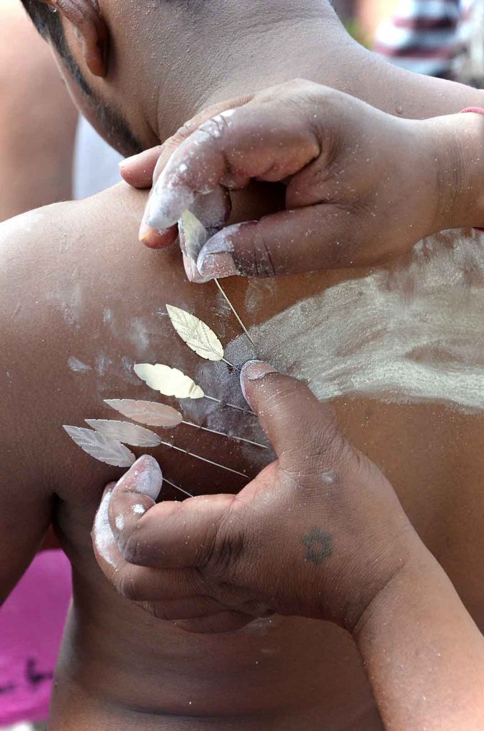 Body piercing is a common element of physically painful rituals.