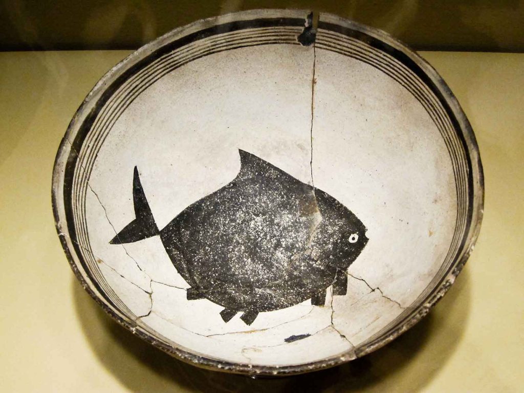 Some of the figures in Mimbres pottery are easier to interpret than others.