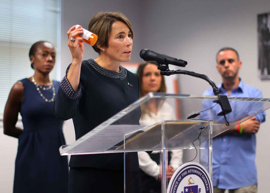 chronic pain - In 2016, Massachusetts Attorney General Maura Healey publicized a settlement that compels CVS Pharmacy to check the state’s Prescription Monitoring Program prior to honoring prescriptions for opioids that are frequently misused. It was the first such settlement in the U.S.