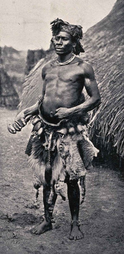In North-Central Africa, Zande witch doctors, such as the man pictured here, traditionally performed rituals that share commonalities with algorithm-driven judicial practices.