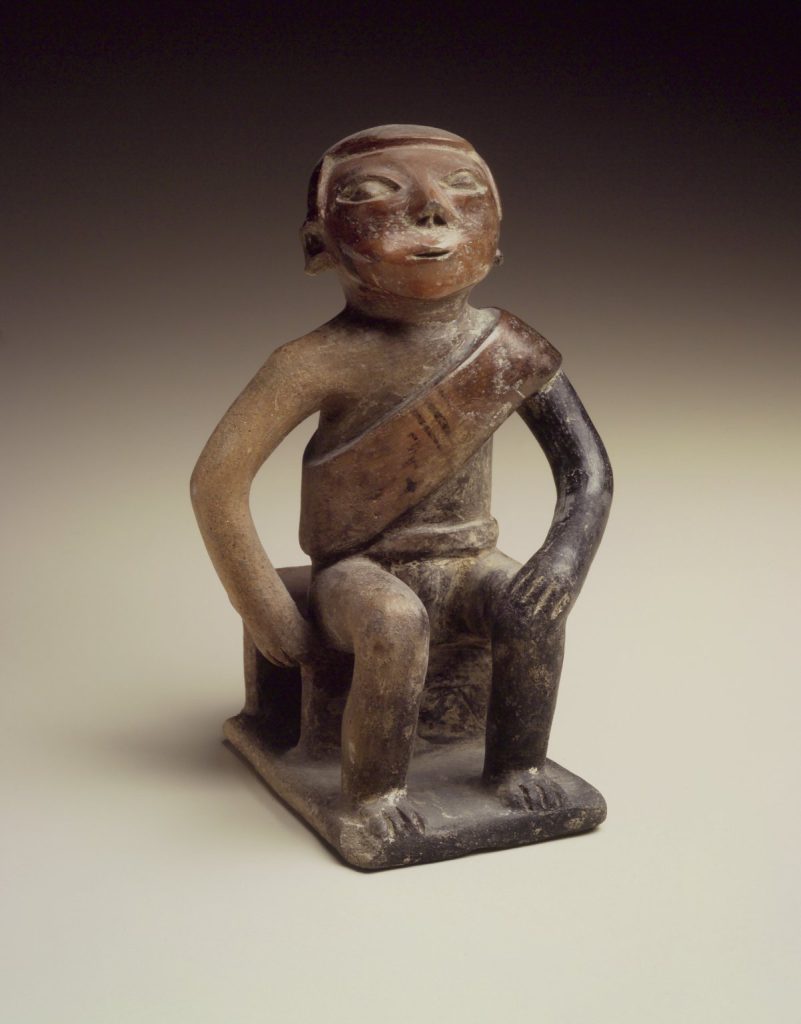 This figurine, created sometime between 850 and 1500, depicts a man chewing coca leaves—a practice that dates back at least 8,000 years.