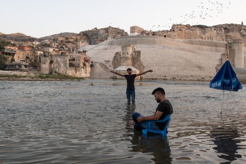 The people of Hasankeyf, Turkey, have long enjoyed the nearby Tigris River, seen here in 2019. Recently, the creation of the Ilisu Dam has submerged their town.