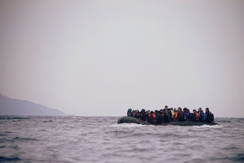 Many who attempt to migrate to safety, such as those shown here crossing the Mediterranean Sea in 2016, are in even more precarious situations now due to the ongoing pandemic.