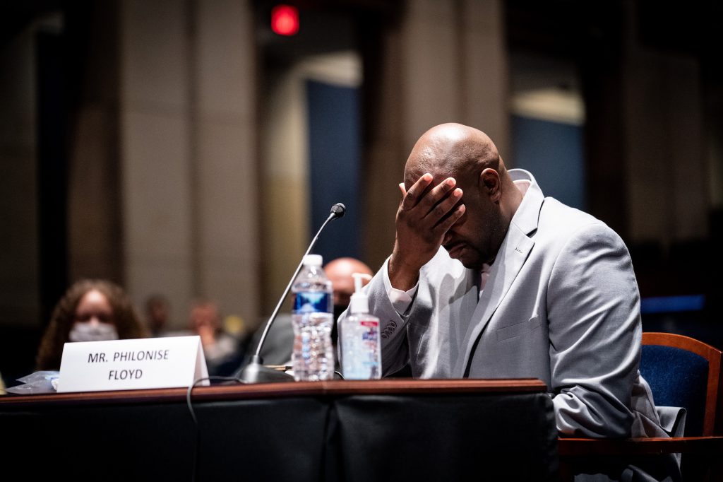 anti-black racism poetry - Philonise Floyd, brother of George Floyd, who Minneapolis police brutally killed on May 25, testifies at a hearing on police accountability held by the House Judiciary Committee.