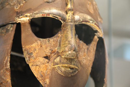 story Sutton Hoo - The Sutton Hoo archaeological site revealed a treasure trove of Anglo-Saxon artifacts, including this golden helmet.