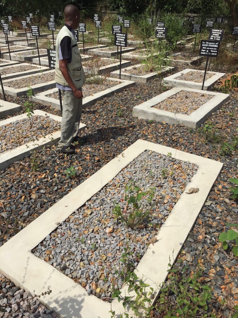 Social Science in Humanitarian Action Platform - These marked graves are within the Ebola graveyard at the Kenema-Nganyahun Ebola Treatment Centre in Sierra Leone.